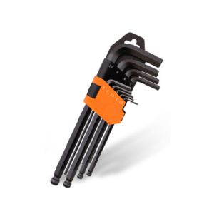 Blackened Allen Hex Key Lengthened With Magnetic Head Wrench Set