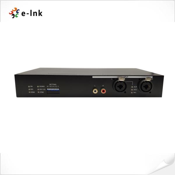 Broadcast Level SDI To Fiber Optic Converter 12G SDI To HDMI 2.0 40M 10KM