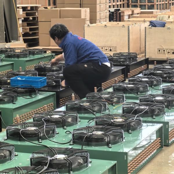 High Efficiency H-Type Air-Cooled Condenser Cooling Performance for Refrigeration Unit