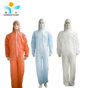 Industry Using Disposable Non Woven Coverall SMS Protective Suit Isolation