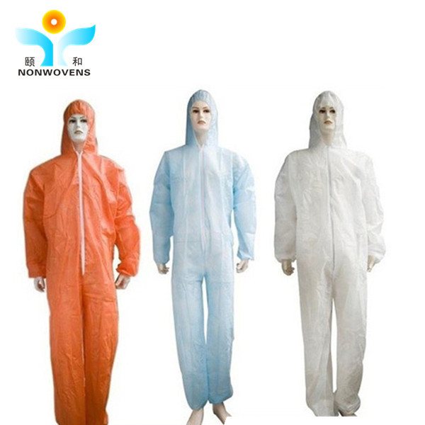 Industry Using Disposable Non Woven Coverall SMS Protective Suit Isolation