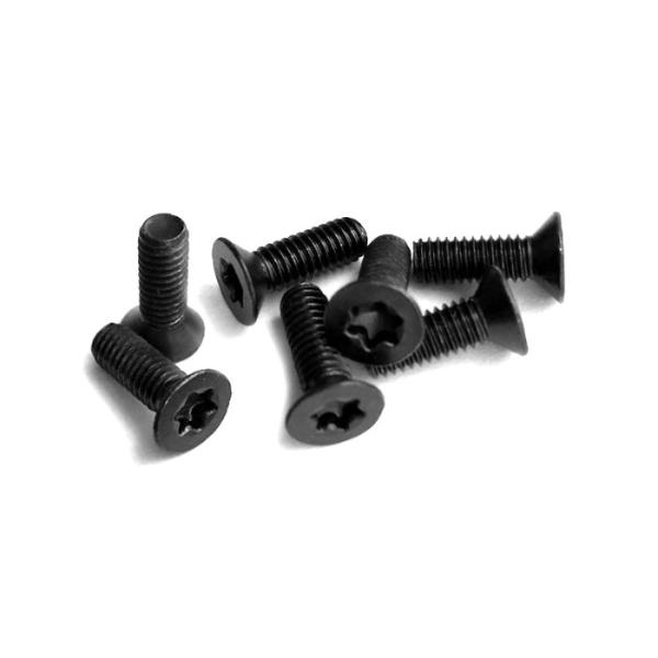 Quality 1/4"-20 Thread 1-1/4" Length Black Phosphate Steel Thread-Cutting Flat Head Torx Screw for sale