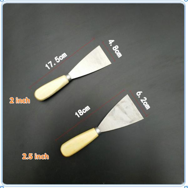 Customizable Logo Wall Plastering Scraper Construction Tools Wood Handle Putty Knife