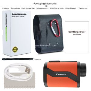 kaemeasu Golf Rangefinder Aliminum Laser Range Finder Rechargeable Distance