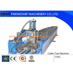 6 Tons Manual Cable Tray Roll Forming Machine 22 KW With 24 Forming Stations