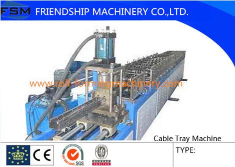 Quality 6 Tons Manual Cable Tray Roll Forming Machine 22 KW With 24 Forming Stations for sale