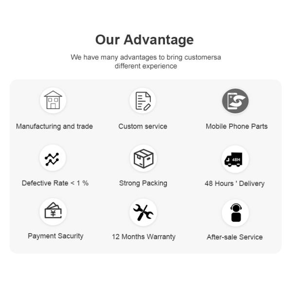 Customized Mobile Phone Iphone X Back Glass Replacement Housing