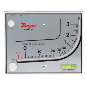 Dwyer Mark II Series Molded Plastic Manometer 0-7000 Fpm