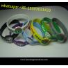 promotional printed fashion glowing in the dark silicone wristband for sale