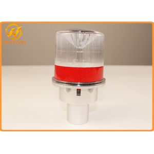 Metal Bracket Minin Solor Powered Led Strobe Warning Lights With Reflective Tape