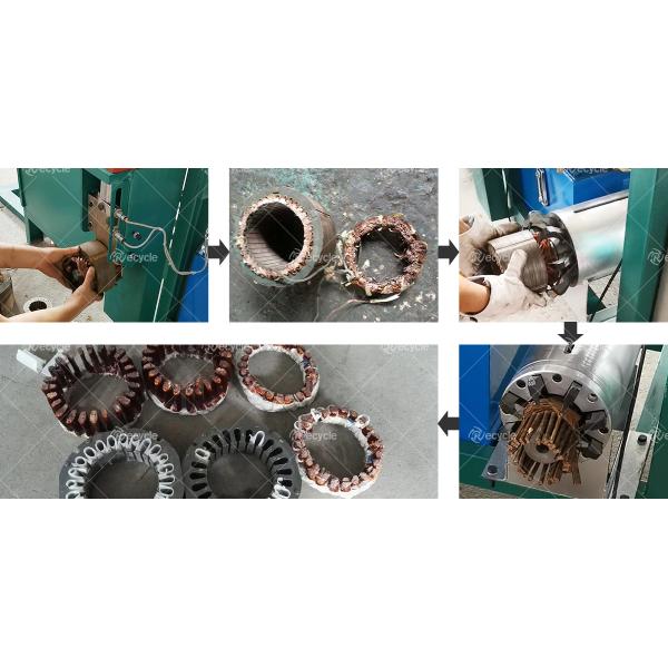 Scrap Motor Stator Copper Wire Pulling Machine for Engine Motor Starter Recycling Design