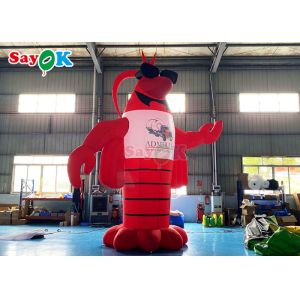 Red Animal Giant Lobster Inflatable Model With 2 Years Warranty