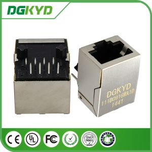 Wholesale Ethernet Cat6 rj45 Female Jack Shielded Connectors with Vertical magnetics from china suppliers