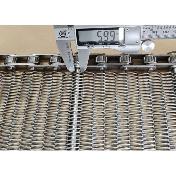Heat Resistance Stainless Steel Spiral Wire Chain Link Balance Weave Mesh Conveyor Belt For Baking Drying Washing Frying