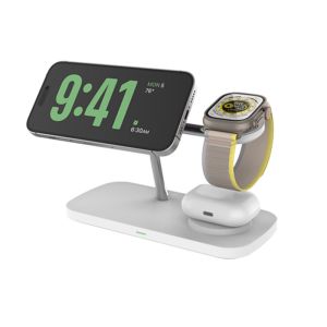 QI2 All in 1 Magnetic Fast wireless charger 9V 2A Input for Phone/Earphone/Watch