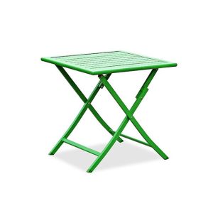 Modern Square Foldable Outdoor Table 23.6" X 28" For Coffee Study
