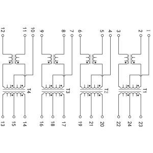 LP5005NLE 1000Base-T Transformer Modules Surface Mounting