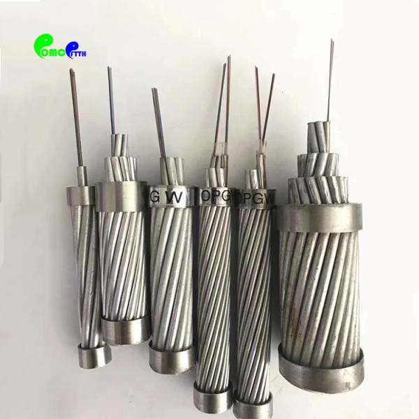 Aluminum OPGW Fiber Optic Cable 48 Core Single Mode G652D G655