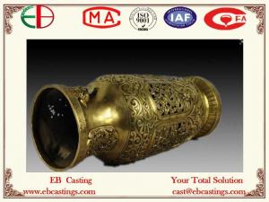 China Brass Antique Vase Complicated Designed EB9065 on sale