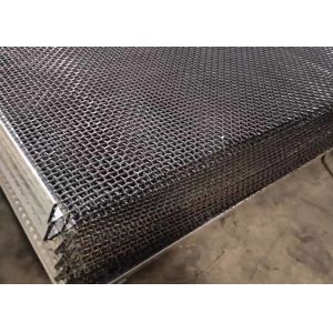 High Tensile 65mn Hooked Galvanized Crimped Wire Mesh For Coal Mine Industry