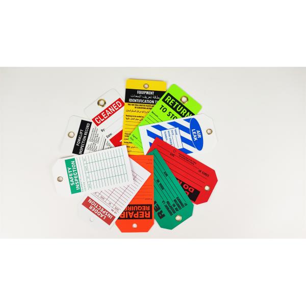 Customized Plastic Safety Tag Readable For Danger Notification