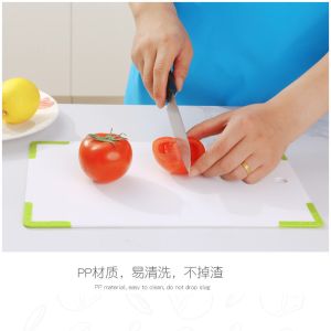 BPA Melamine Free LFGB Plastic Chopping Board With Feet