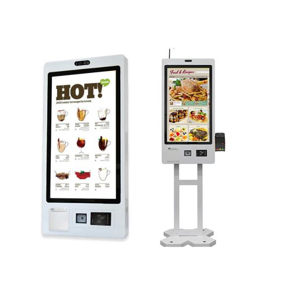 Versatile Self Service Ordering Kiosk with Capacitive Touch 10 Point Screen for