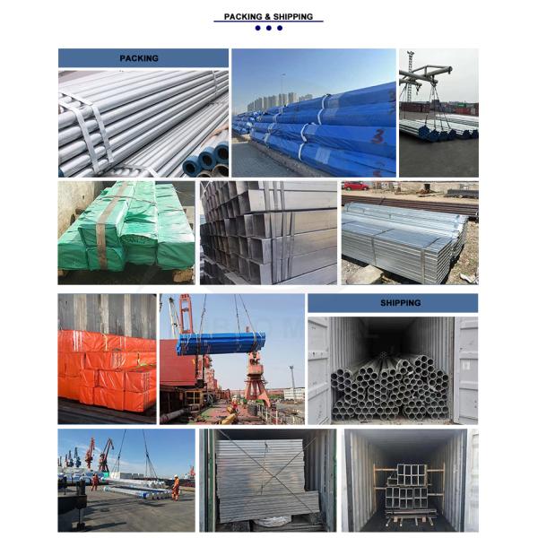 Construction Structure Galvanized Square Tube 2.0-2.5mm Thick with Section Shape ROUND 60x60mm 90x90mm