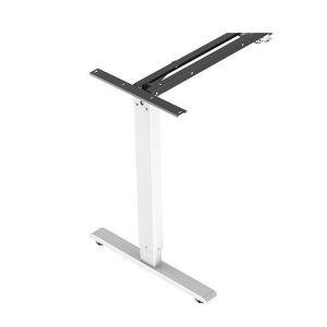 White Electric Height Adjustable Lifting Desk for Home Office Study 0.98 mm/s