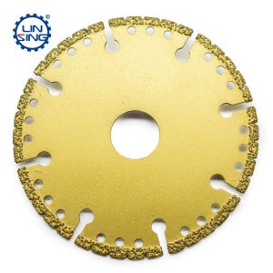 105-230mm Diameter Vacuum Brazed Diamond Saw Blade with 0.025in Blade Thickness
