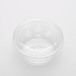 PLA Biodegradable Clear Disposable Plastic Restaurant Sauce Cup Container With