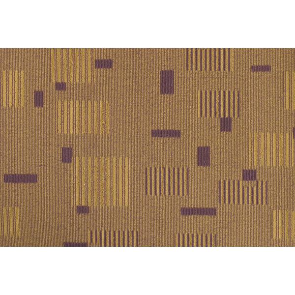 Modern 100% Polypropylene Carpet Green High Low Loop For Passageway