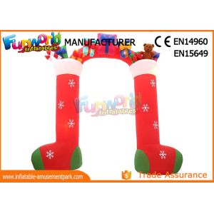 Outdoor Advertising Inflatables Santa Christmas Decoration Size Customized