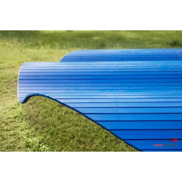 Art Seat Landscape Blue Cloud Sculpture Park Decorative Sculpture in Modernistic Style