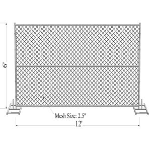 Chain Link Fence Panels 6'x12'