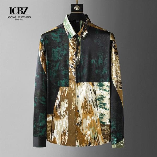 Nonwoven Autumn Casual Custom Korean Printed Long Sleeve Plus Size Cotton Print