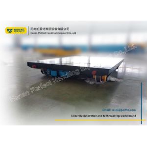 Black Flatbed Rail Transfer Cart Heavy Load Foundry Transport Car Trailer