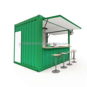10ft and 20ft Container Coffee Shops with Aluminum Alloy Windows Portable Pop Up