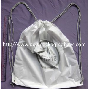 Wholesale Personalized PP Promotion Packaging / White Plastic Drawstring Backpack from china suppliers