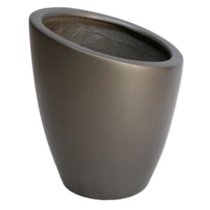 Modern Fiberglass Rectangular Flower Pots With Matte Finish