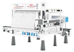China Vegetable Color Sorting Machine 1.0T/H Remote Interconnection Lower Damage Belt Type on sale