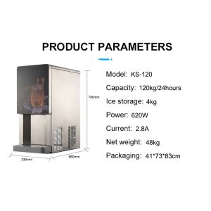 220V KS-120 Automatic Ice Water Dispenser for Ice Maker 120kg/Day Production