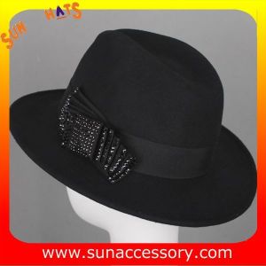 0070361 Sun Accessory customized winter wool felt fashion style fedora hats