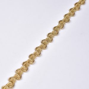 20KJ68 1.5cm Metallic Crochet Gimp Braid Trim