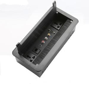 Wholesale Multi - Function Manual Desktop Flip Data Junction Box / Power Data Integrated Socket from china suppliers