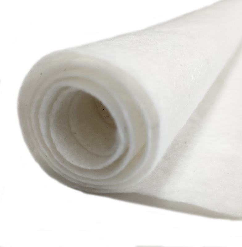 Black White Pure Polyester PET Nonwoven Geotextile Stabilization Reinforce Road