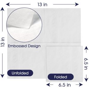 Soft Versatile Custom Printed Cocktail Napkins Printed Dinner Napkins 23cm 24cm