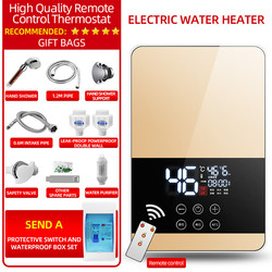 Modern Instantaneous Electric Bath Water Heater 6000W 220 Volt