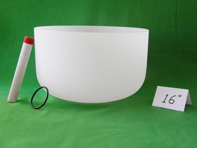 Frosted Quartz Singing Bowl Kit made of high purity quartz or lasting weight