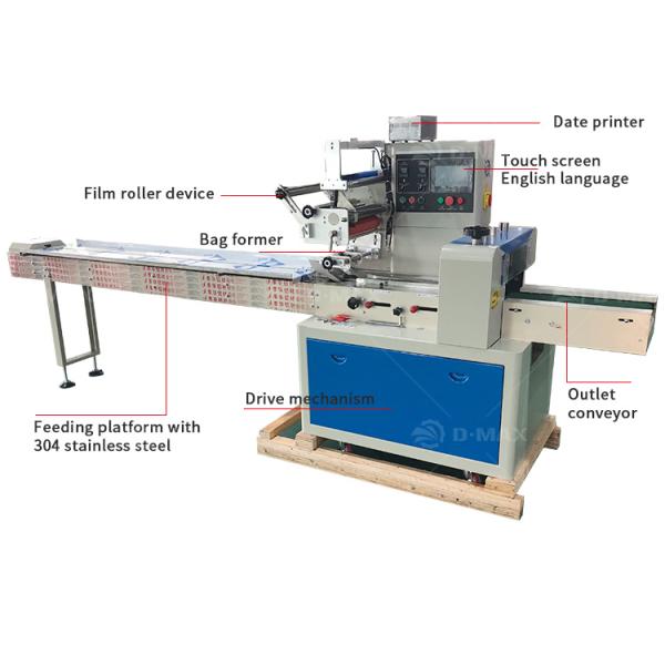Automatic Dry Noodle Packing Machine for Good Performance Bread Biscuit Cookie Crackers